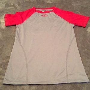Rawlings dry fit baseball tee